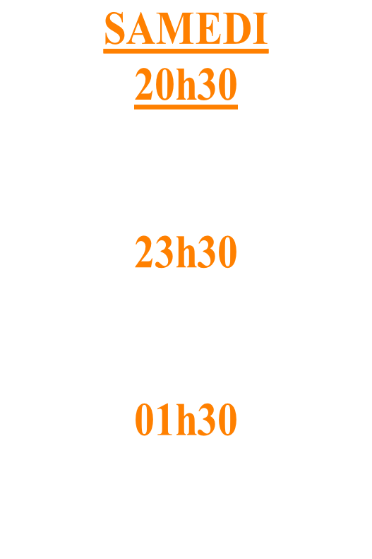 SAMEDI  20h30 TOM KILLNER (UK) 23h30 SWEET ELECTRIC (ALL) 01h30 DIRTY DC (UK)
